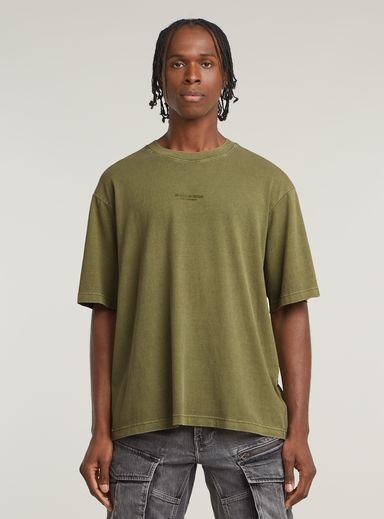 Overdyed Center Chest Boxy T-Shirt